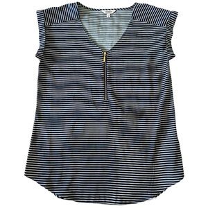 Express V-Neck Gramercy Zip Top